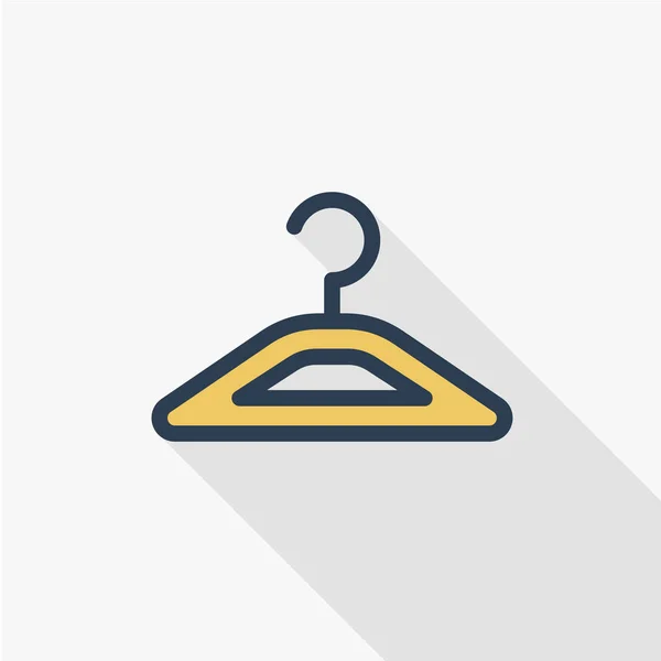 Orange clothes hanger icon — Stock Vector