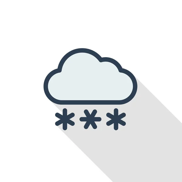 Ikona chmury śniegu — Wektor stockowy