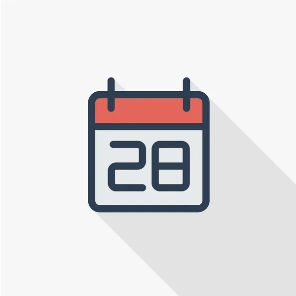 Icono de fecha y hora — Vector de stock