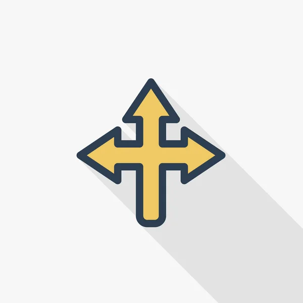 Arrow cross simgesi — Stok Vektör