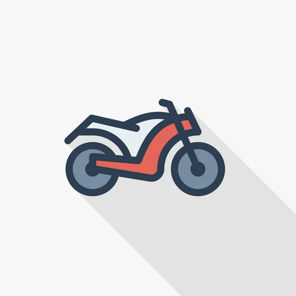 Icône de moto de transport — Image vectorielle