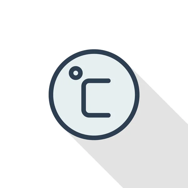 Graad celsius pictogram — Stockvector