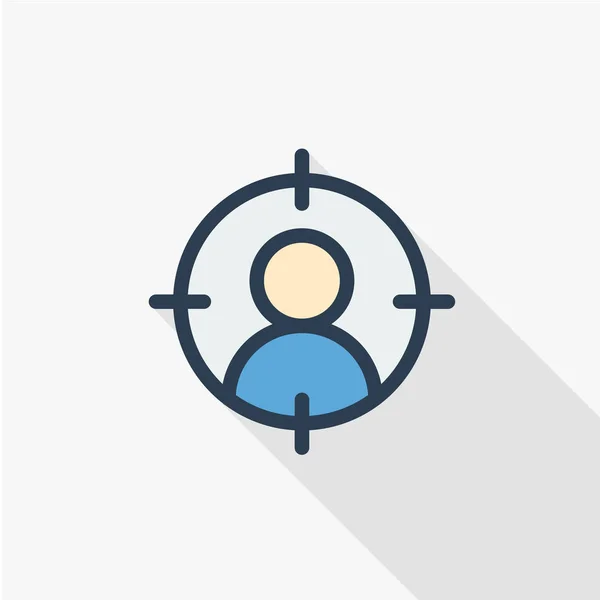 Icono de línea de Headhunting — Vector de stock