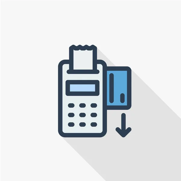 Pos Terminals mit genehmigtem Symbol — Stockvektor