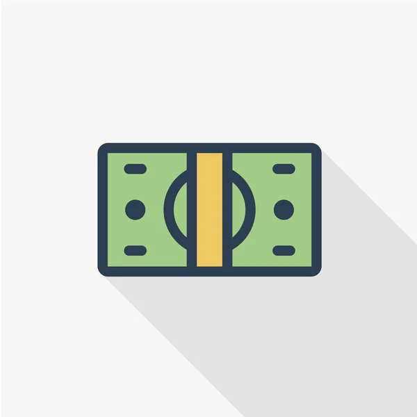 Banki, pénzt bundle ikon — Stock Vector