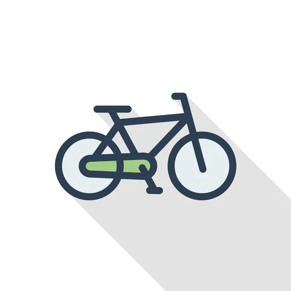 Ikone der Fahrradlinie — Stockvektor