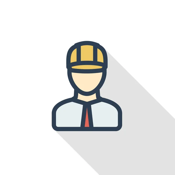 Engineer avatar icon — Stock Vector