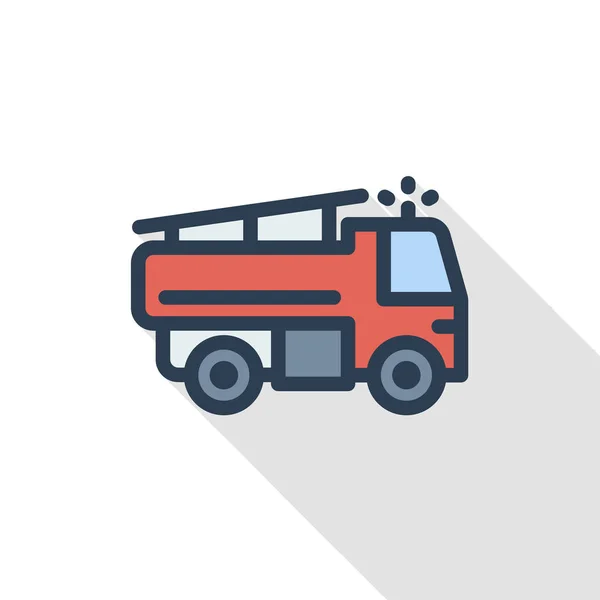 Icono del camión de bomberos — Vector de stock