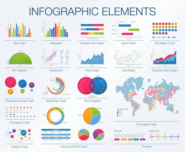 Mercado Digital Banco Financiero Infografías Vectoriales Calificación Empresarial Conjunto Elementos — Vector de stock