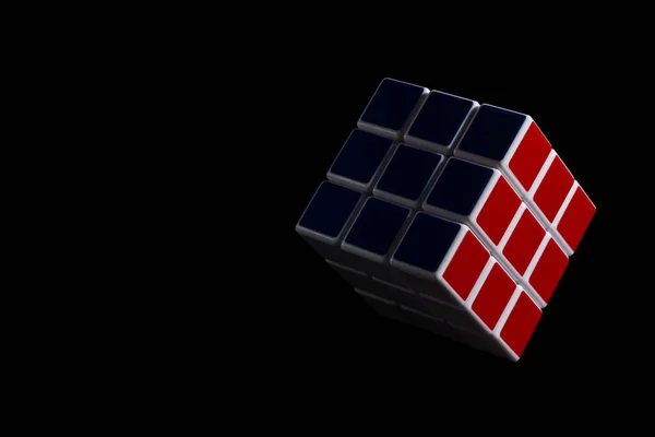 Chiang Mai, Tayland - 15 Kasım 2017: 3 x 3 x 3 Rubik cubesin karanlık. — Stok fotoğraf