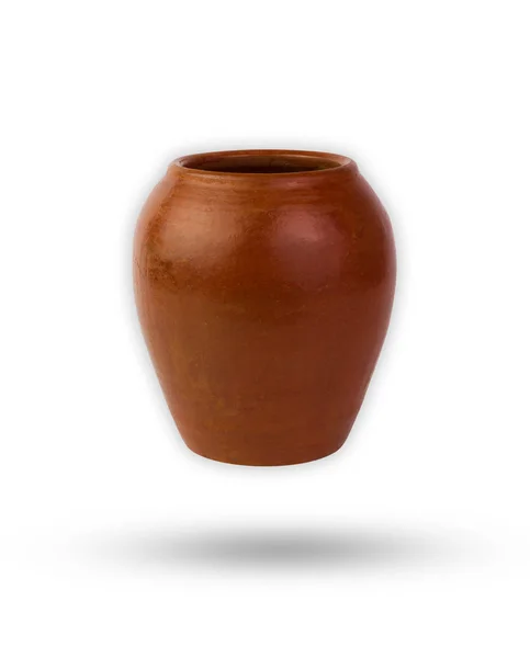 Pot Jar Een Soort Aardewerk Gemaakt Van Bodem Door Molding — Stockfoto