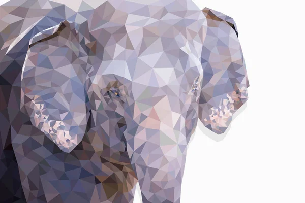 Beyaz arka planda fil başı yalan makinesi..