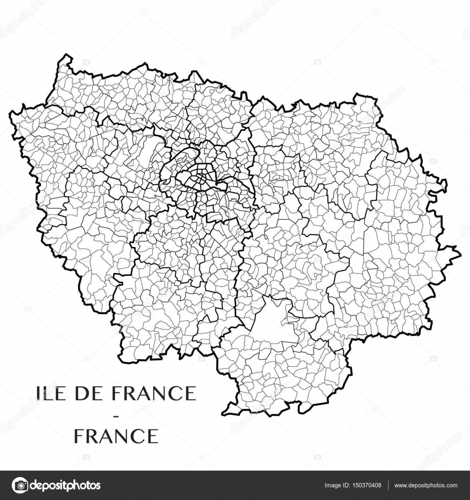 Detailed Map Of The French Region Ile De France France With Borders Of Municipalities Subdistricts Cantons Districts Arrondissements Departments Departements And Region Vector Image By C Dorky Vector Stock Detailed Map Of The French Region Ile De France France With Borders Of Municipalities Subdistricts Cantons Districts Arrondissements Departments Departements And Region Vector Image By C Dorky Vector Stock