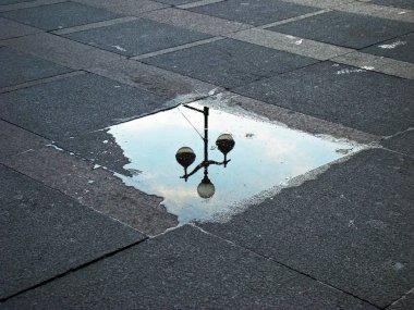 Reflection in a Puddle clipart