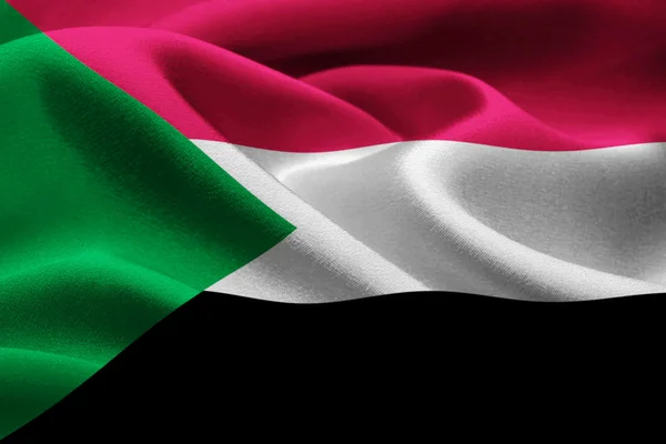 Bandeira de sudan — Fotografia de Stock