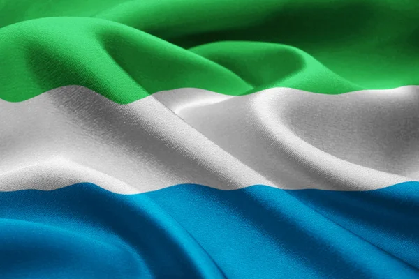 Zászló Sierra Leone — Stock Fotó