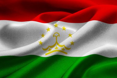 Flag of Tajikistan clipart