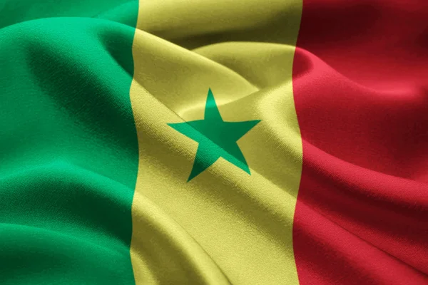 Bandiera del Senegal — Foto Stock