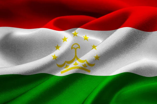 Bandiera del tajikistan — Foto Stock