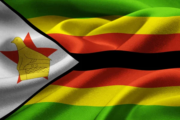 Imagem da bandeira do Zimbabué — Fotografia de Stock