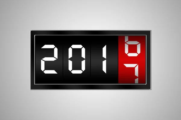 Change year of 2016 to 2017 — Stock Photo, Image