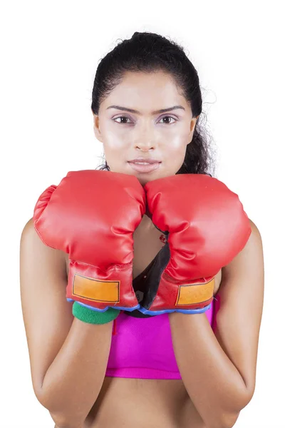 Boxer indien avec style de défense — Photo