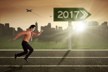 Geleceğe doğru yolda Sprint işadamı