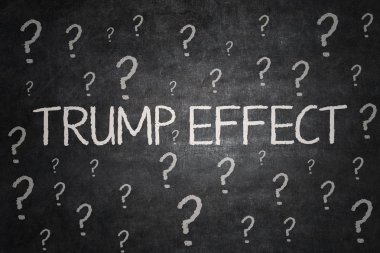 Soru işaretleri ve Trump etkisi word