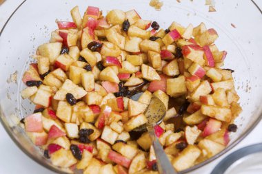 Dolgu lezzetli apple Pie 