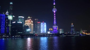  Gece güzel Shanghai cityscape