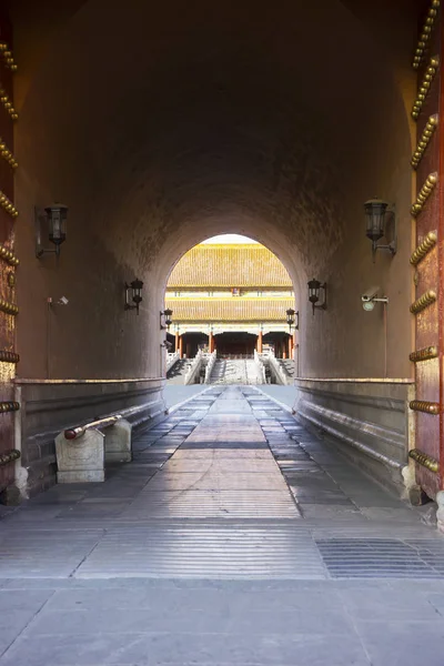 Porta de entrada da Cidade Proibida em Pequim — Fotografia de Stock