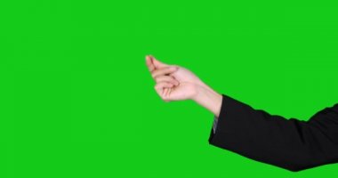  İşadamı el parmak dayama