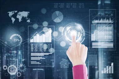 El iş sanal düğmesine basarak