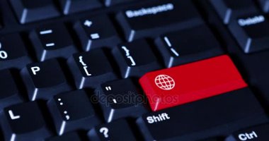 El basarak düğme simgesi tarama ile 
