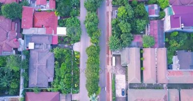 Jakarta özel evlerin havadan görünümü