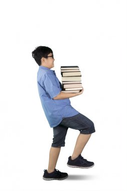 Çocuğu tutun yığın kitap Studio 