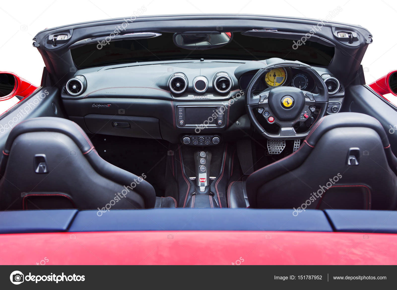 Luxury Interior Of Ferrari Car Stock Editorial Photo