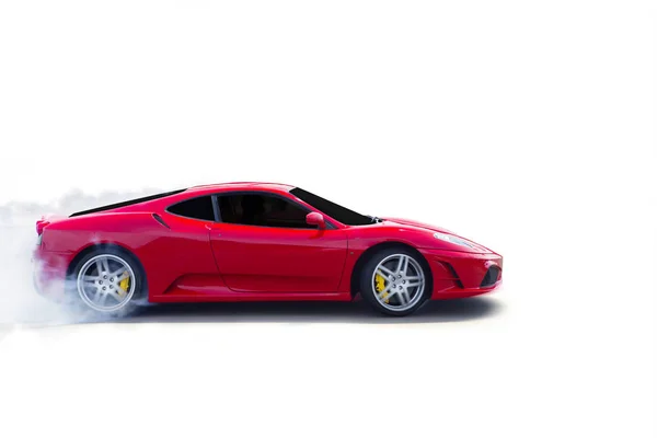 Czerwony luksusowy samochód sportowy — Zdjęcie stockowe