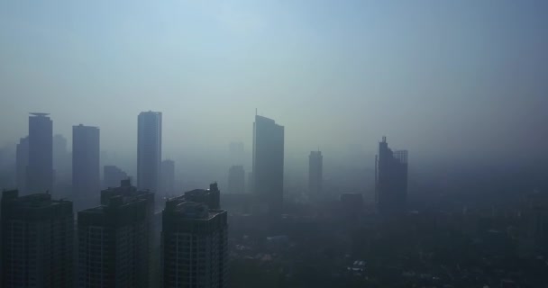 Vista aérea de la ciudad de Yakarta panorama — Vídeo de stock