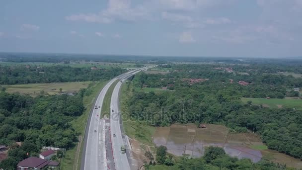 Сроки строительства автомагистрали Чипали — стоковое видео
