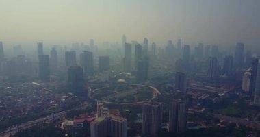 Jakarta şehir sokak kavşak ile