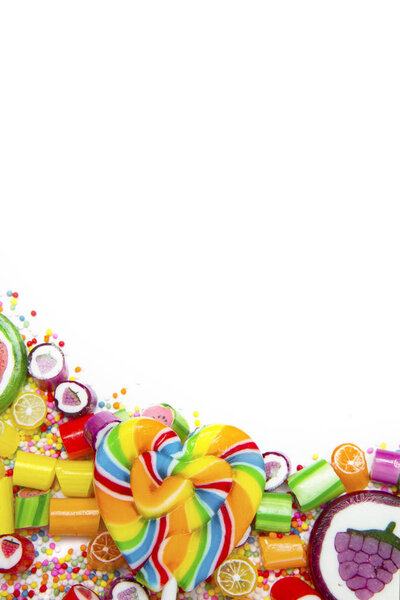 Delicious fruit candies 