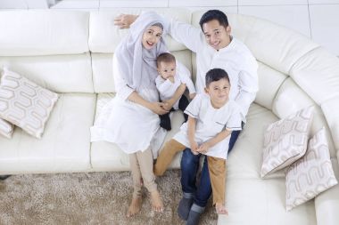 Müslüman aile onların beraberlik zevk 