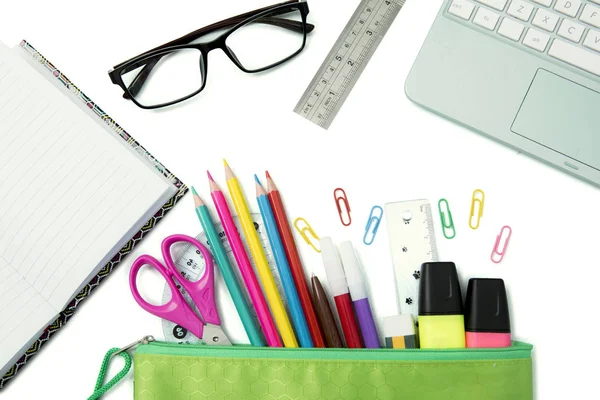 Schreibwaren für Schule und Büro — Stockfoto