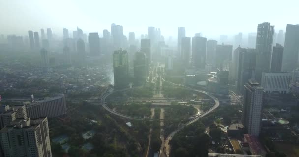 Semanggi road junction in Jakarta — Stock Video