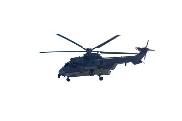 Army helicopter is hovering in the studio — Stock Photo, Image