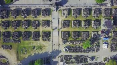 Havadan görünümü video Prambanan Tapınağı