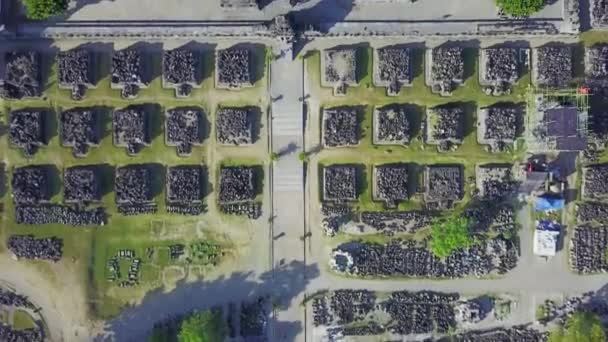 Video di vista aerea del tempio di Prambanan — Video Stock