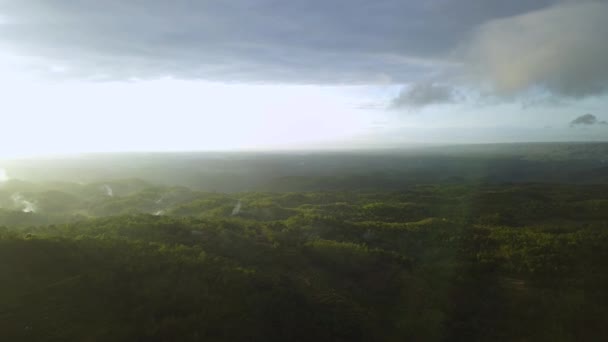 Aerial landskap från Panguk Hill — Stockvideo