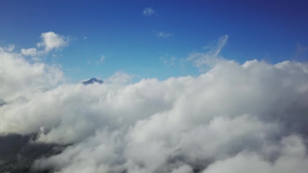 vue aérienne du ciel et des nuages 